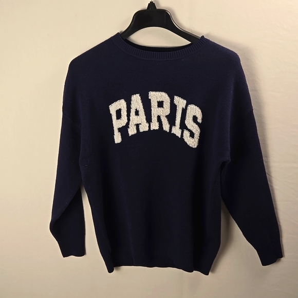Pink Rose Womens Navy Blue Pullover Sweater Sz S - NWT - Picture 1 of 11